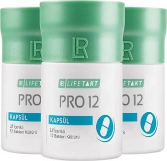 LR Lifetakt Pro12 - Probiyotik Besin Takviyesi - 3 X 30 Kapsül