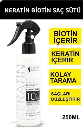 Okiro Keratin Özlü Koruyucu Saç Sütü 250 ml