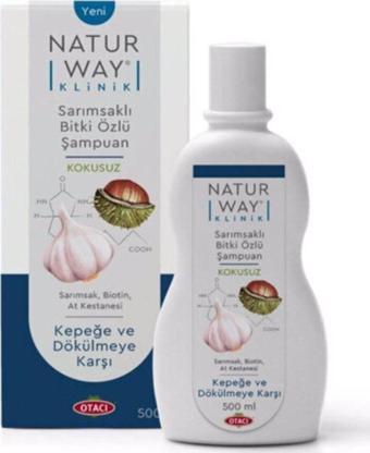 Otacı Naturway Klinik Sarımsaklı Kepeğe Ve Dökülmeye Karşı Şampuan 500 ml