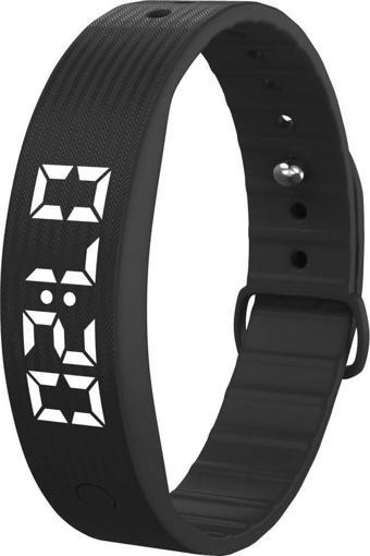 E-Vibra Fitness Takip Bluetooth ve Uygulama Yok Telefon Gerektirmez - Siyah