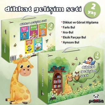 2 Yaş Dikkat Gelişim Seti - 5 Kitap Takım - Afife Çoruk - Panda