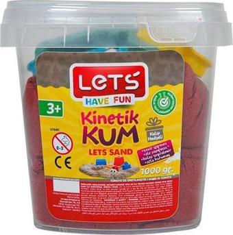 Lets Kinetik Kum 1000 gr Kırmızı L1010