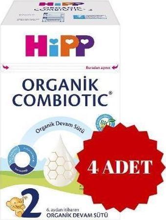 Hipp Organik Combiotic Bebek Sütü 2 Numara 800 gr 4 Adet