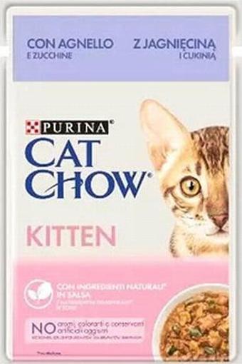 Cat Chow Kitten Pouch Kuzulu Yavru Kedi Konservesi 12 Adet 85 Gr