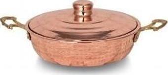 Turna Bakır Emirgan Tava 4 No 20 Cm El Dövme Kırmızı Turna7600-1