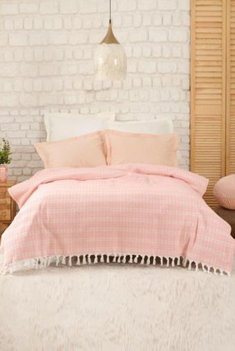 Karaca Home Destina Açık Pembe Çift Kişilik Pike