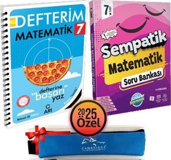 Ünlüler Karması 7. Sınıf Sempatik Matematik Soru ve Arı Matematik Defterim +Kalemlik 2 Kitap Set - Ünlüler Karması Yayınları