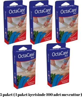 Medikaltec 5 Paket Mavi Yara Mavi Yara Bandı Su Geçirmez Dedektör Duyarlı