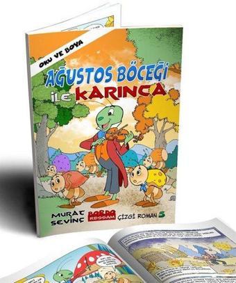 Ağustos Böceği ile Karınca Oku ve Boya - Kolektif  - Bordo Ressam