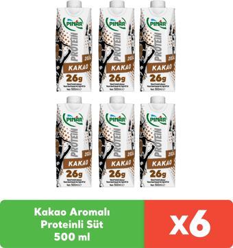 Pınar Kakaolu Protein Süt 500 ml x 6 adet