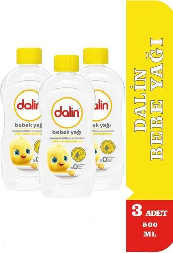 Dalin Bebe Yağı 500 ml 3 Adet