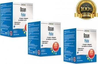 Ocean Orzax Pulse Omega 3 30 Kapsül 3'lü Paket