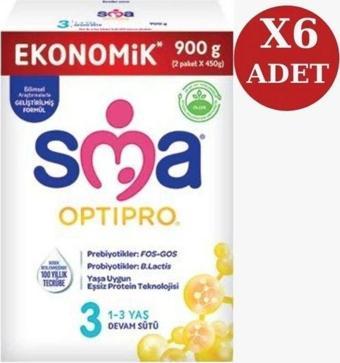 SMA Optipro 3 Probiyotik Devam Sütü 6lı 900 gr