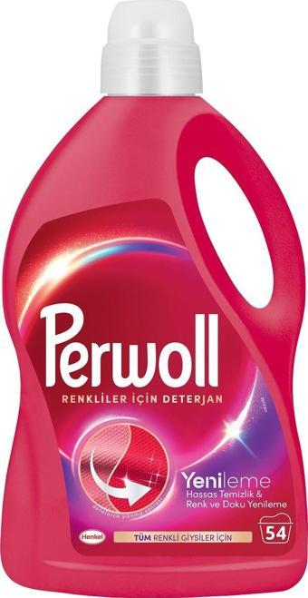 Perwoll Geliştirilmiş Renkli Sıvı Deterjan 54 Yıkama 2.970Ml