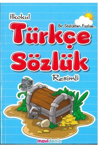 Mavi Deniz Yayınları İlkokul Resimli Türkçe Sözlük Karton Kapak - Mavi Deniz Yayınları