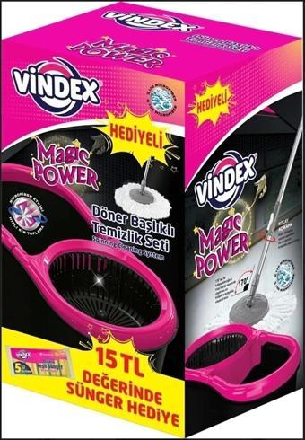 Vindex Magic Power Döner Başlıklı Temizlik Seti