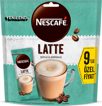 Nescafe Latte 9'lu Paket 9x14.5g