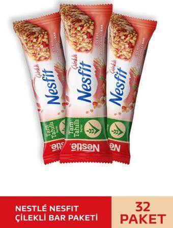 Nestle Nesfit Çilekli Tam Tahıllı Bar 32x23,5g