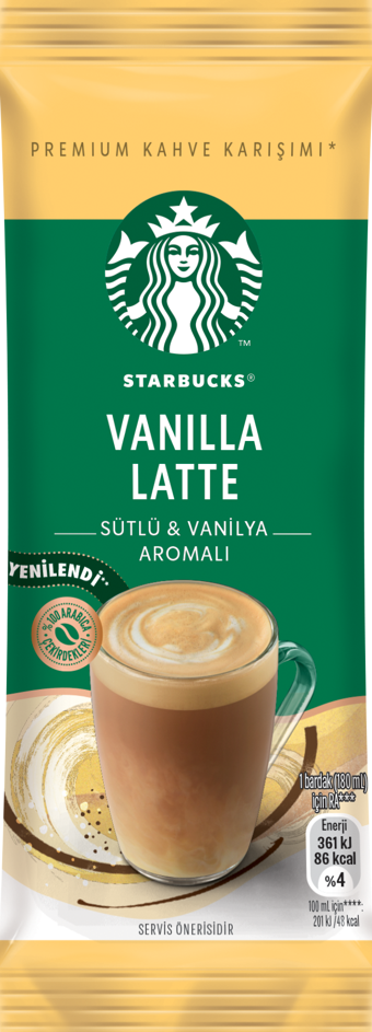 Nestle Starbucks Vanilla Latte Premium Kahve Karışımı 21.5g