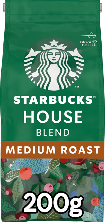 Starbucks House Blend Medium Roast Öğütülmüş Kahve 200g