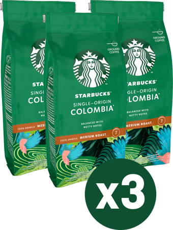 Starbucks Single Origin Colombia Öğütülmüş Kahve 3x200g