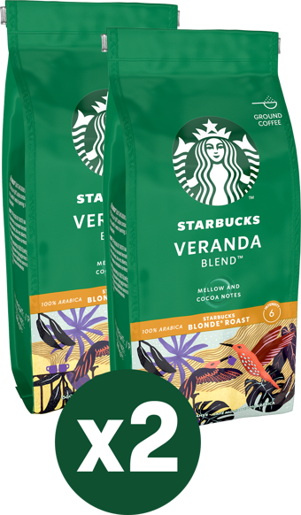 Starbucks Veranda Blend Öğütülmüş Kahve 2x200g