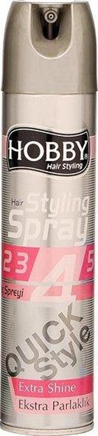 Hobby Saç Spreyi 250 ml Keratin Ekstra Güçlü Parlak 5 Glossy Shine