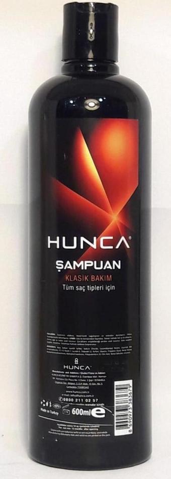 Hunca 600 ml Şampuan Klasik Bakım Tüm Saçlar