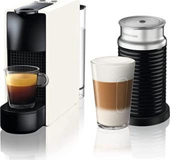 Nespresso C35 Essenza Mini Kahve Makinesi Ve Süt Köpürtücü Aksesuar, Beyaz