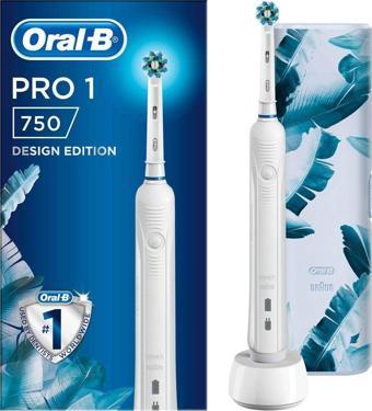 Oral-B Pro1 750 Şarj Edilebilir Diş Fırçası Beyaz Seyahat Kabı Hediye