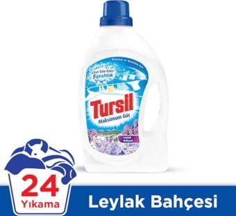 Tursil Jel Çamaşır Makinesi Deterjanı 24 Yıkama 1.68 L Beyaz ve Renkliler İçin Leylak Bahçesi