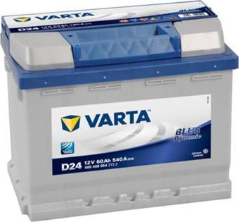 Varta Akü 12V 60 Ah Amper D24 540A