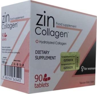 Zin Collagen 90 Tablet Kolajen