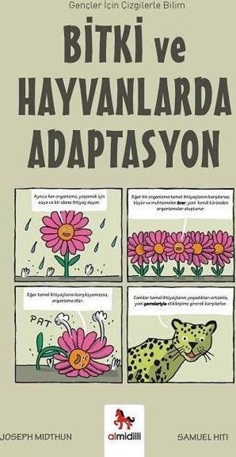 Bitki ve Hayvanlarda Adaptasyon - Gençler İçin Çizgilerle Bilim - Joseph Midthun - Almidilli