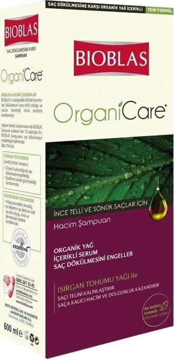 Bioblas Organicare Şampuan 550 Ml İnce Telli Saçlar Hacim