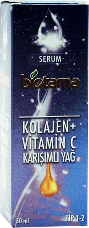 Biotama Serum Kolajen + Vitamin C Karışımlı Yağ 50 ml