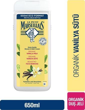 Le Petit Marseillais Duş Jeli Vanılya ve  Süt 650 Ml