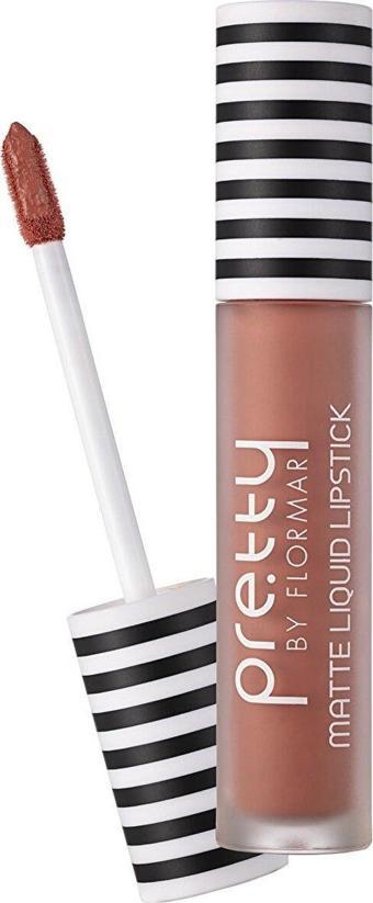 Flormar Mat Likit Ruj - Pretty By Flormar Matte Liquid Lipstick 01 Nude Toffee 8690604462711