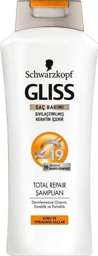 Gliss Total Repair 400 ml Kuru Ve Yıpranmış Saçlar Için Onarıcı Şampuan