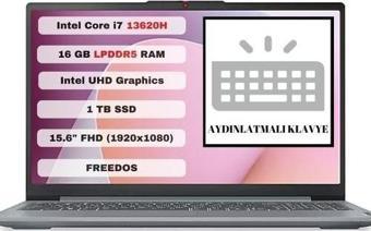 Lenovo Ideapad Slim 3 15IRH8 83EM008NTR Intel Core I7 13620H 16GB 1tb SSD Freedos 15.6 Fhd Taşınabilir Bilgisayar