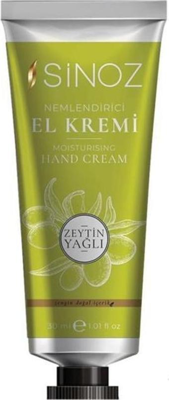 Sinoz Nemlendirici Zeytinyağlı 30 ml El Kremi