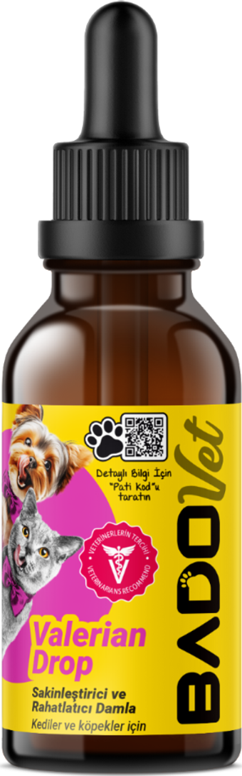 Bado Valerian Drop Kedi Ve Köpekler İçin Sakinleştirici Damla 50 ML