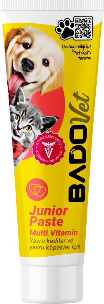 Bado Junior Paste Yavru Kedi Ve Köpekler İçin Multi Vitamin Paste 100 ML