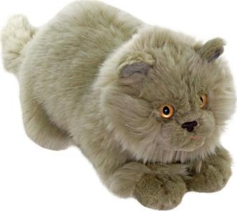 Animals Of The World Yatan Gri Kedi Peluş Oyuncak 26 cm