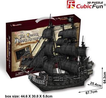 Cubic Fun 3D 308 Parça Puzzle The Queen Anne’s Revenge Gemi