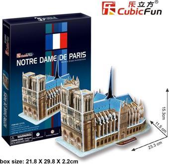 Cubic Fun 3D 40 Parça Puzzle Notre Dame Kilisesi - Fransa