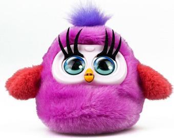 Tiny Furies Fluffy Birds - Koyu Pembe