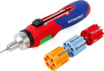 WORKPRO WP221056 24 Parça Profesyonel CR-V Cırcırlı Bits Tornavida Seti 