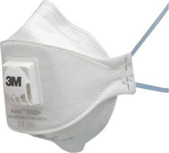 3M Ffp2 9322+ Ventilli Maske 10 Adet Tek Tek Steril Paket