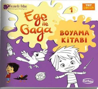 TRT Çocuk Ege ile Gaga Boyama Kitabı 1 - Kolektif  - Burhan Yayıncılık
